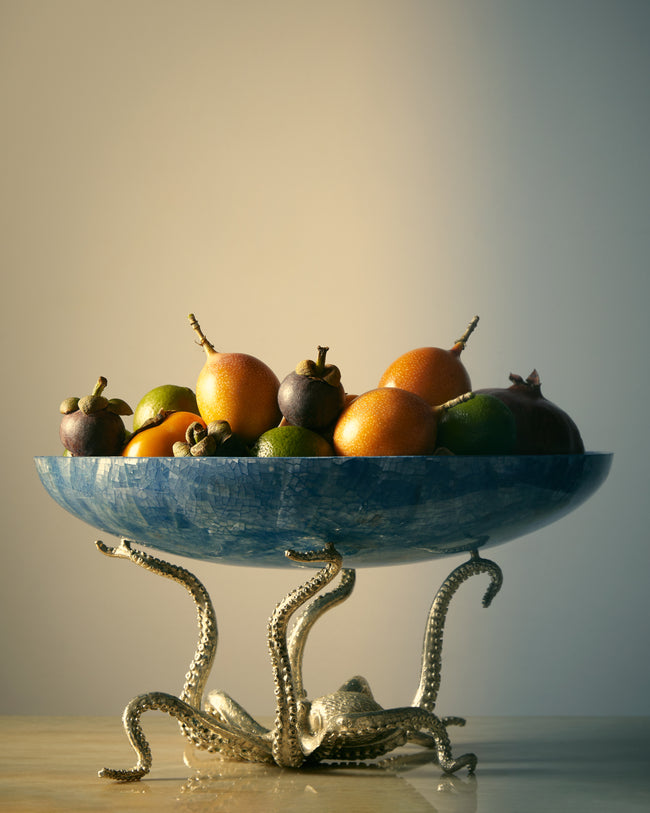 Objet Luxe - Silver-Plated and Shell Fruit Bowl -  - ABASK