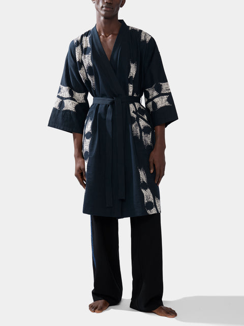 Takeda Kahei Shoten - Toits Shibori Cotton Kimono | One Size -  - ABASK