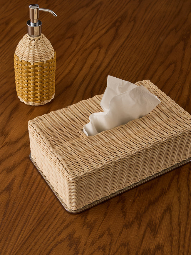 Giobagnara - Amiens Rattan Tissue Box -  - ABASK