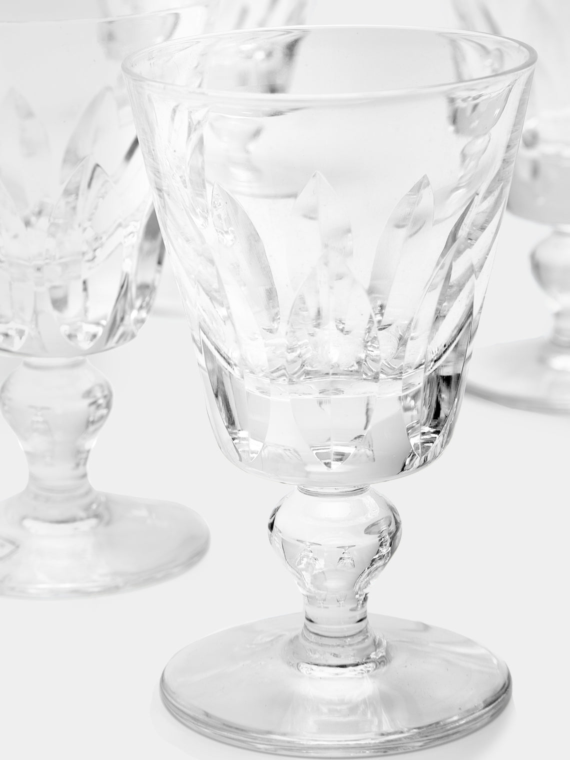 Antique and Vintage - 1930s Saint Louis Crystal Decanter with Glasses (Set of 7) -  - ABASK