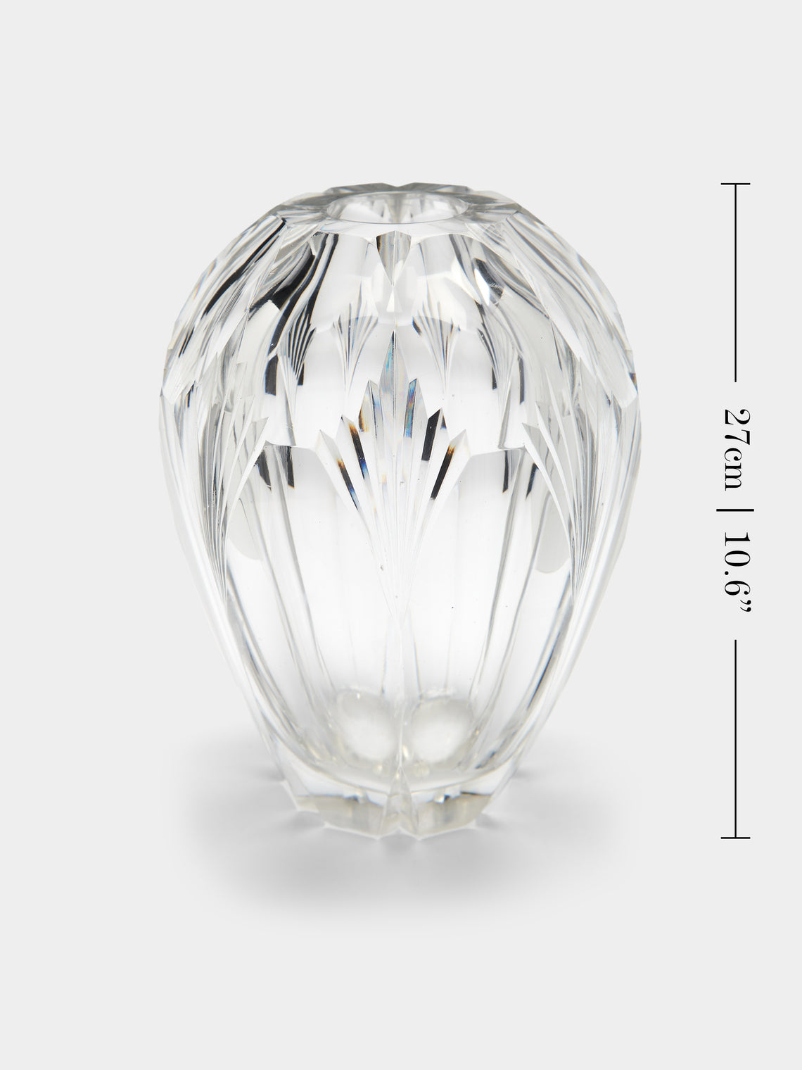 Antique and Vintage - 1930s Daum Cut Crystal Vase -  - ABASK