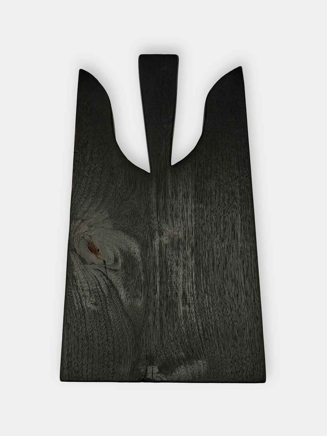 Riccardo Monte - Hand-Carved Charred Walnut Large Serving Board -  - ABASK - 