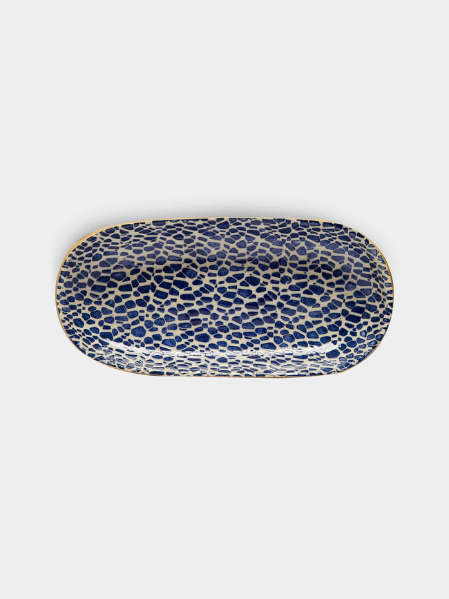 Terrafirma Ceramics - Hand-Printed Ceramic Small Canape Platter -  - ABASK - 