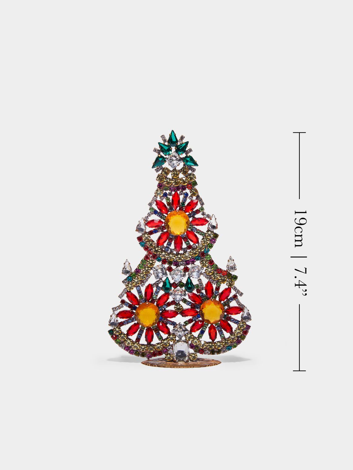 Antique and Vintage - 1930s Czech Jewelled Small Christmas Tree -  - ABASK