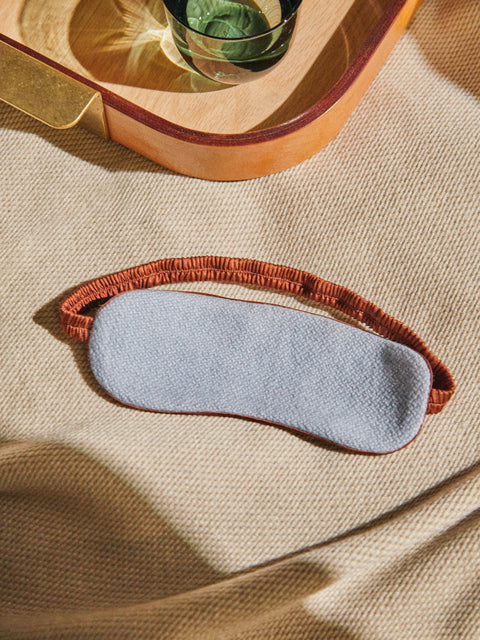 Studio Shamshiri x ABASK - Handwoven Cashmere and Silk Eye Mask -  - ABASK