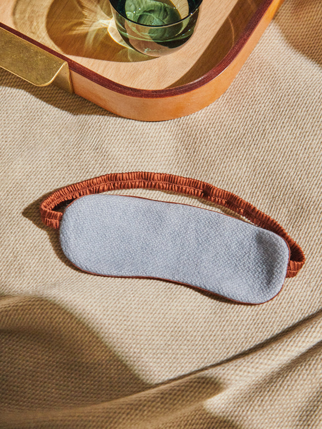 Studio Shamshiri x ABASK - Handwoven Cashmere and Silk Eye Mask -  - ABASK