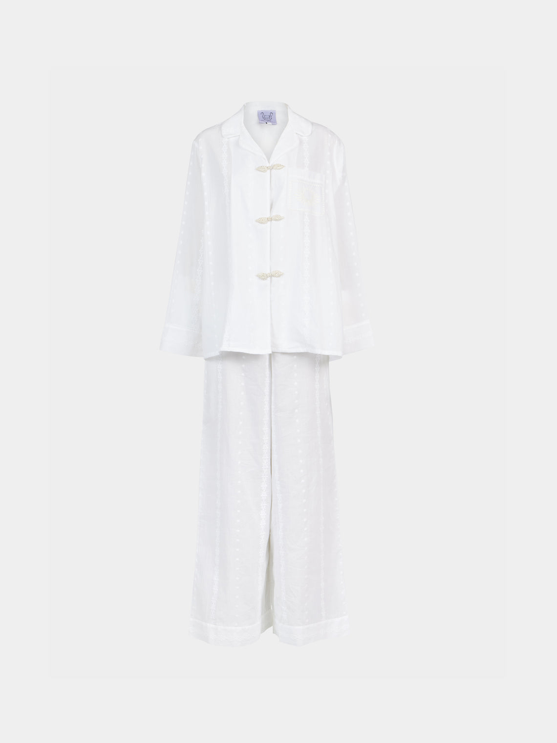 Thierry Colson - The Albertine Cotton Pyjama Set | Size: XS -  - ABASK - 