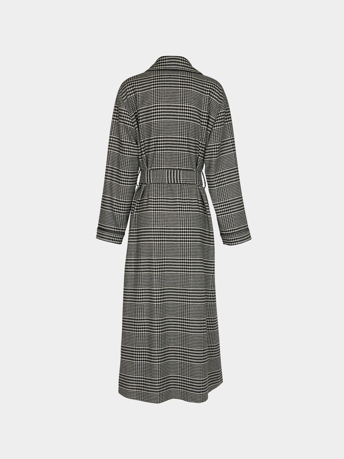 Emilia Wickstead - Wool Houndstooth Robe | Size: S -  - ABASK