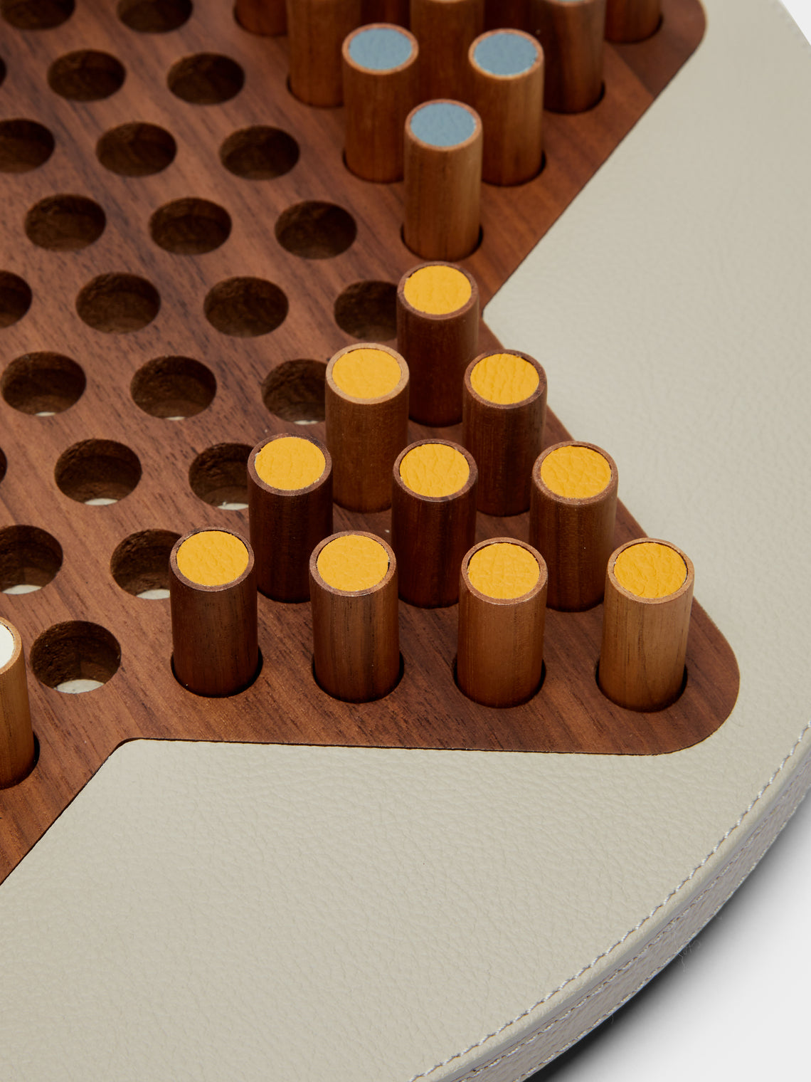 Giobagnara x Poltrona Frau - Leather and Walnut Chinese Checkers Set -  - ABASK