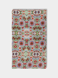 Zsuzsanna Nyul - Floral Linen Rectangular Tablecloth -  - ABASK - 