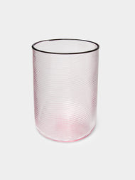 Giberto - Fizzy Hand-Blown Murano Glass Water Tumbler - Pink - ABASK - 