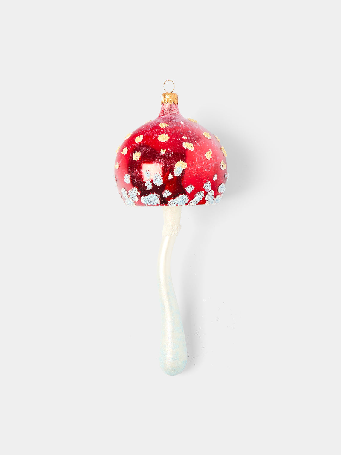 Antique and Vintage - Hand-Blown Glass Mushroom Tree Decorations (Set of 8) -  - ABASK