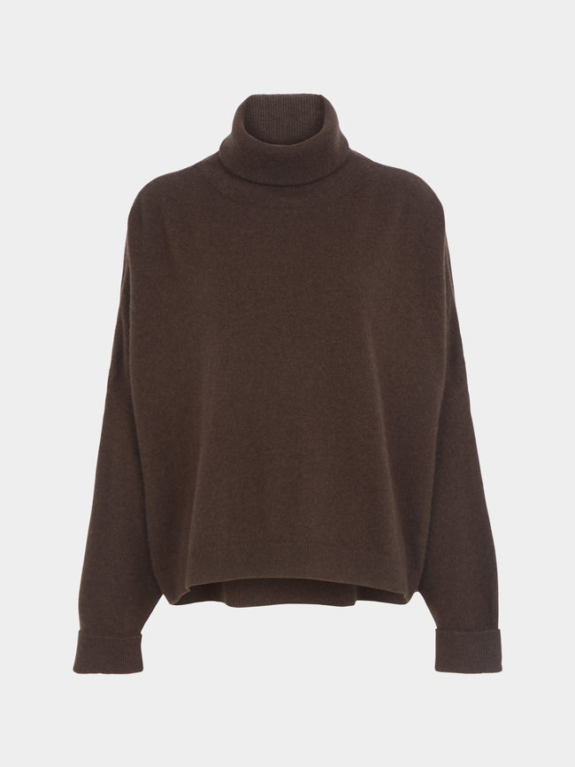 Dusan - Chunky Cashmere T- Neck Sweater  | Size: S -  - ABASK - 