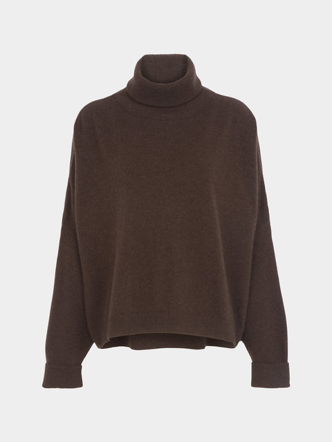 Dusan - Chunky Cashmere T- Neck Sweater  | Size: L -  - ABASK - 