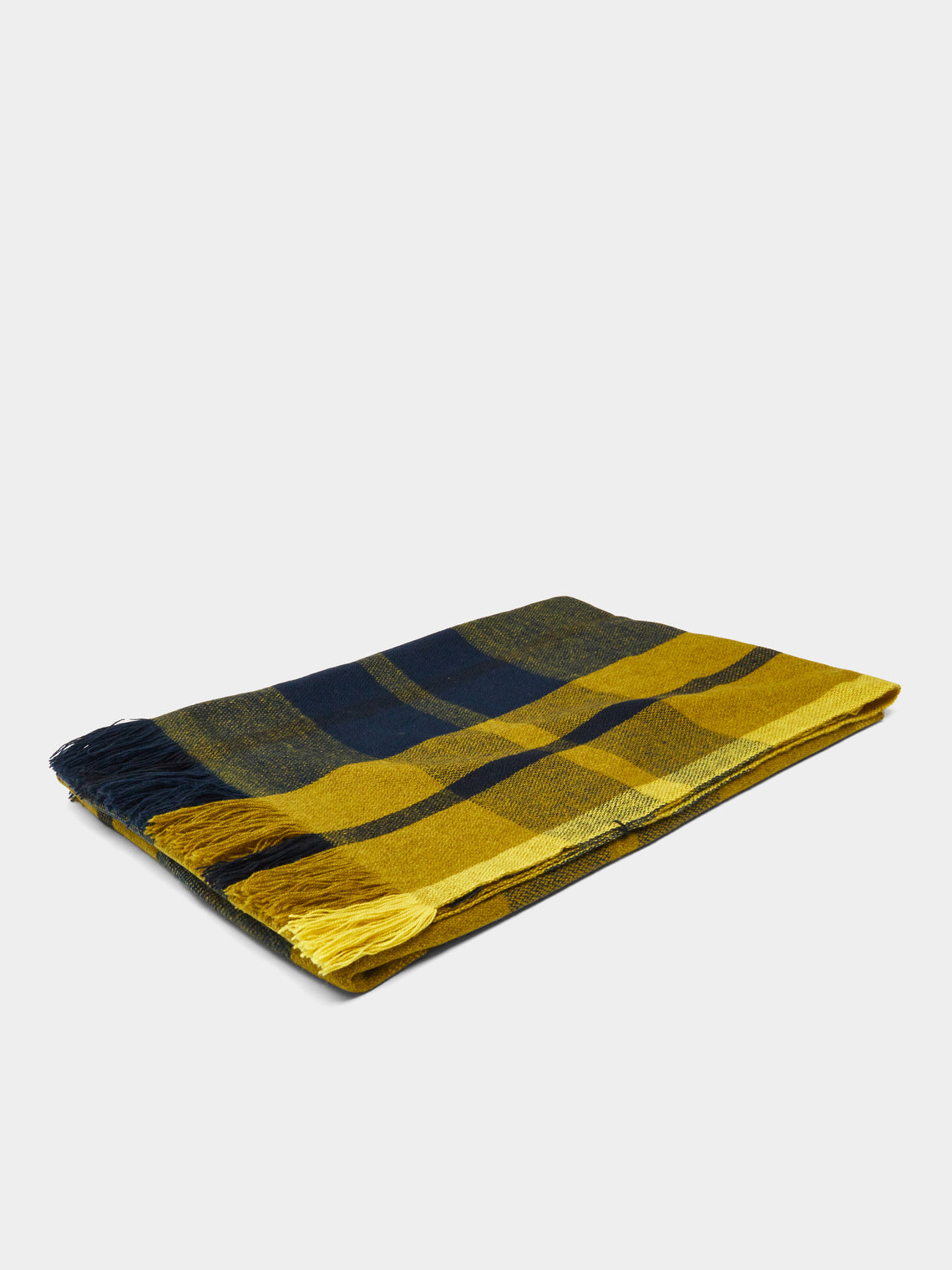 Otherways - Handwoven Yak Check Blanket -  - ABASK