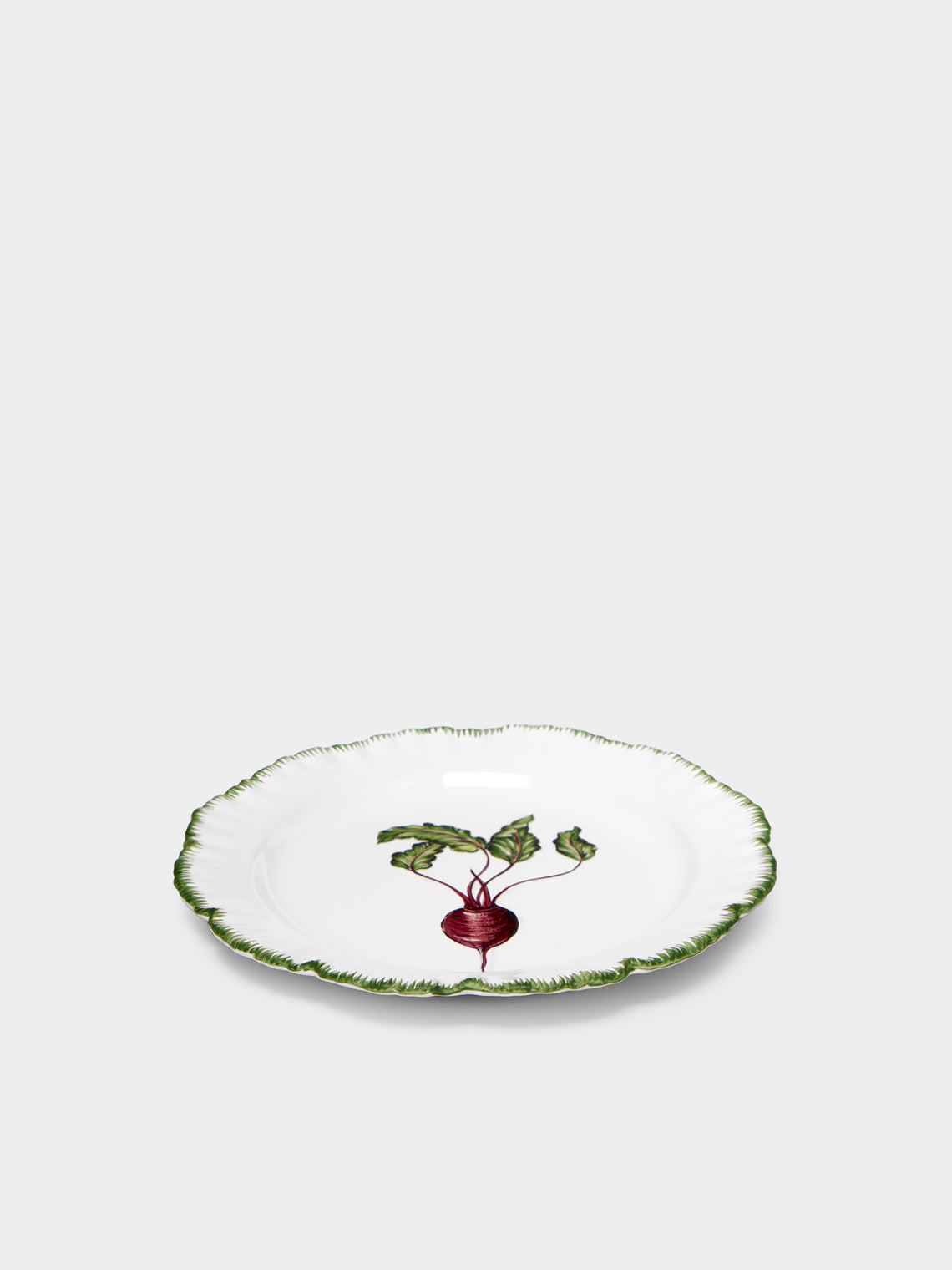 Atelier Soleil - Vegetable Garden Radish Hand-Painted Ceramic Side Plate -  - ABASK