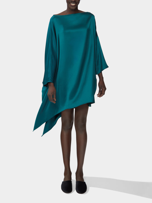 Dusan - Silk Asymmetric Dress | One Size -  - ABASK