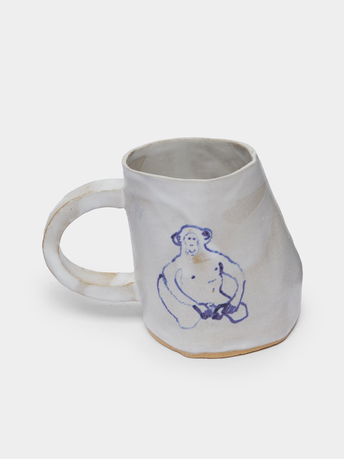 Liz Rowland - Monkey Hand-Painted Ceramic Mug -  - ABASK - 
