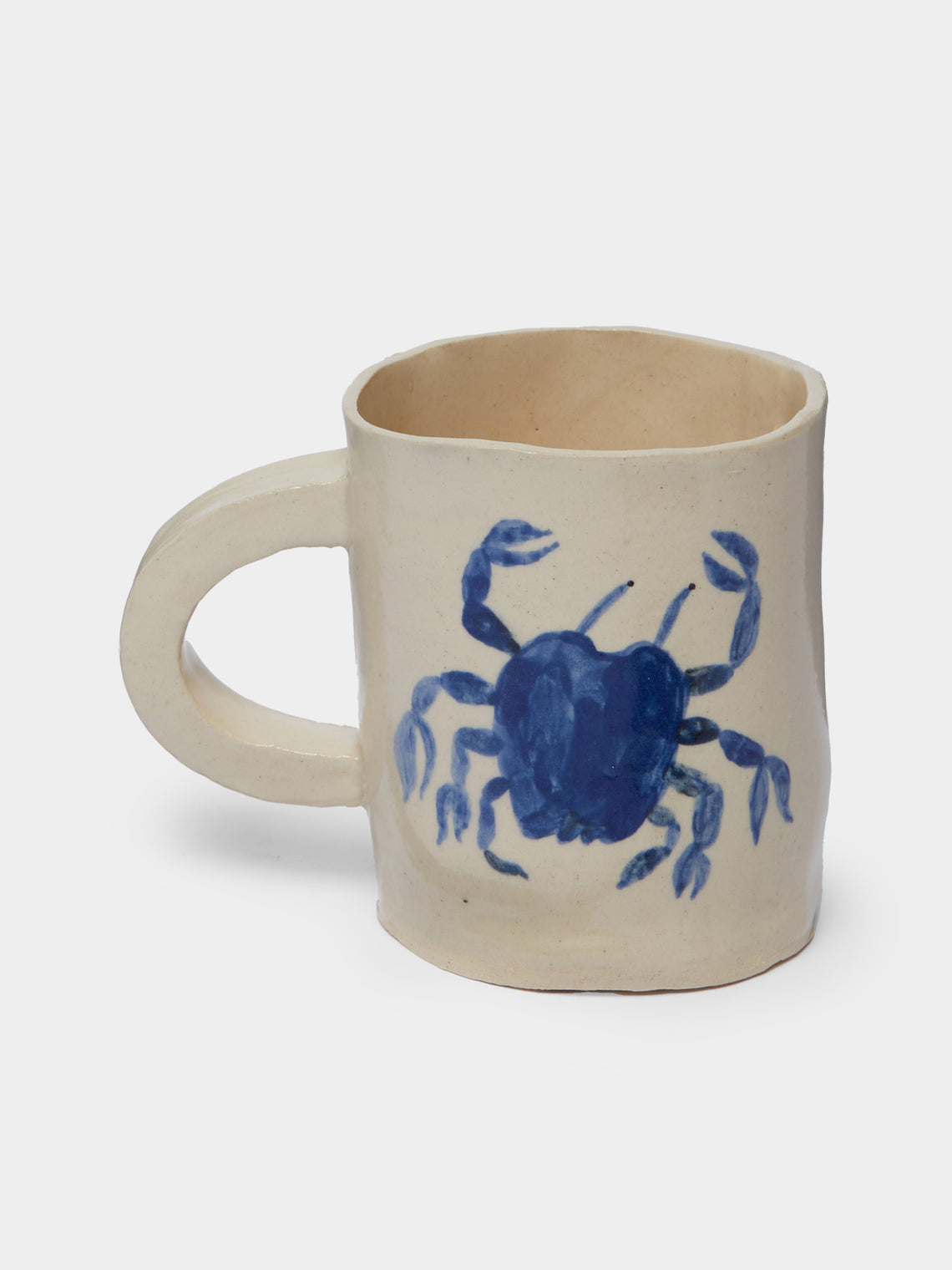 Liz Rowland - Crab Hand-Painted Ceramic Mug -  - ABASK - 