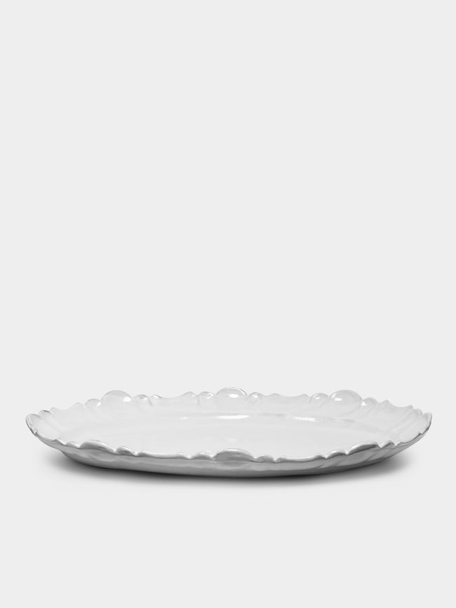 Astier de Villatte - Victor Hand-Glazed Ceramic Large Oval Platter -  - ABASK - 