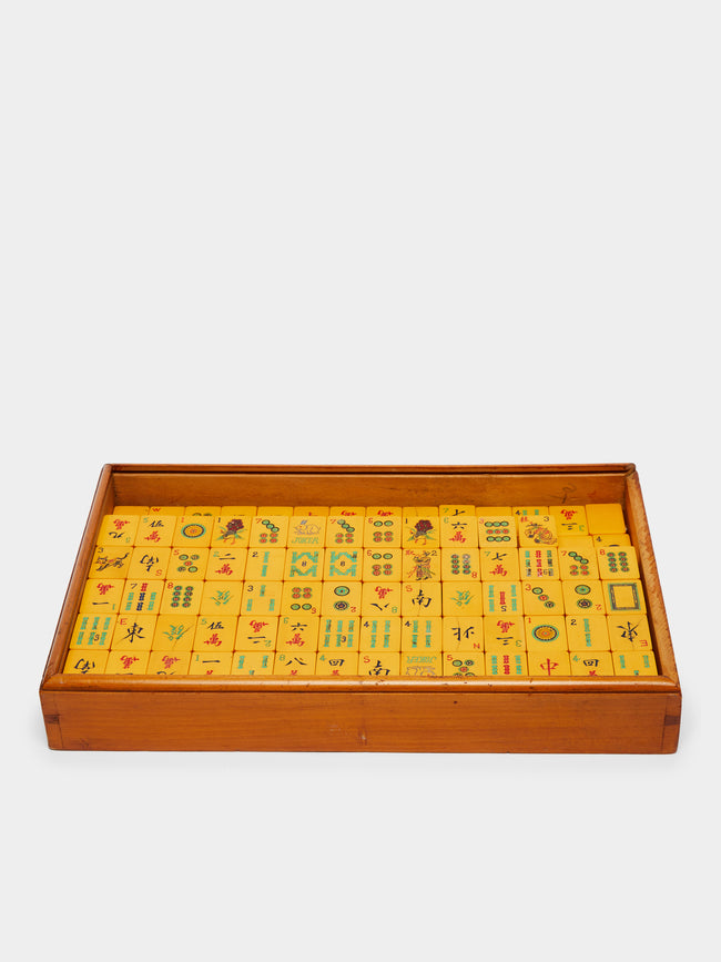 Hector Saxe | Leather Mahjong Set | ABASK | Gift Set