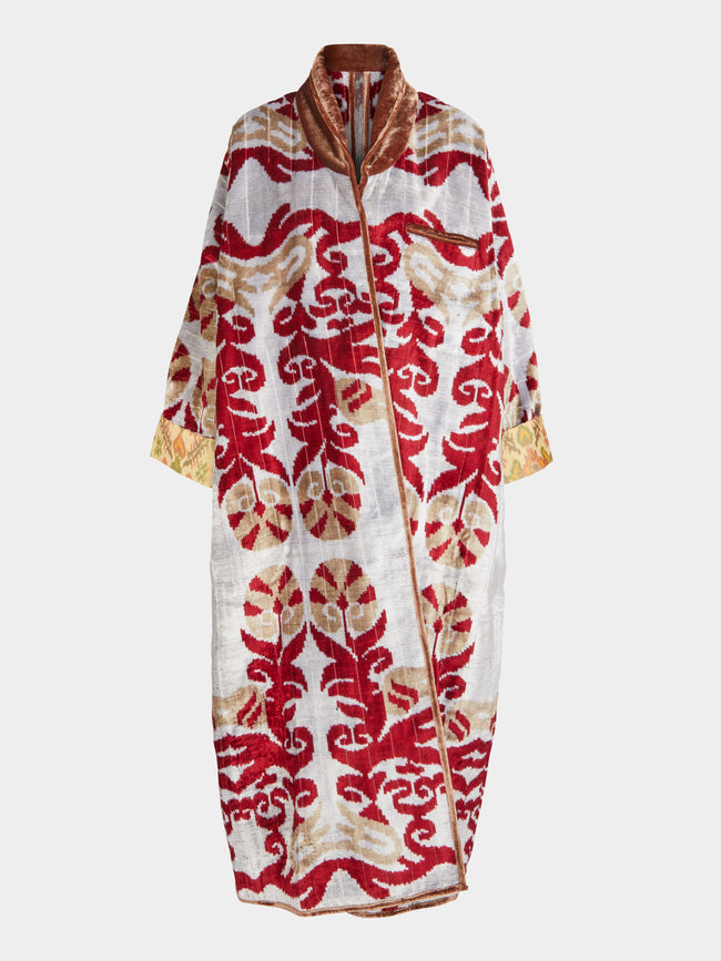 Nazzy Beglari - Hand-Loomed Ikat Silk and Cotton Reversible Robe | One Size -  - ABASK - 