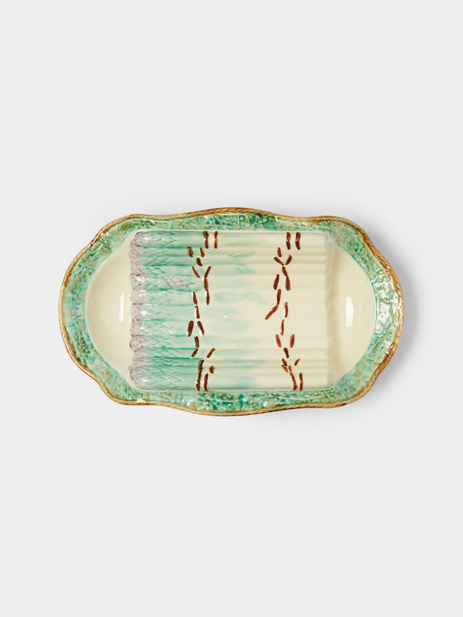 Antique and Vintage - 1900s Ceramic Asparagus Platter -  - ABASK - 