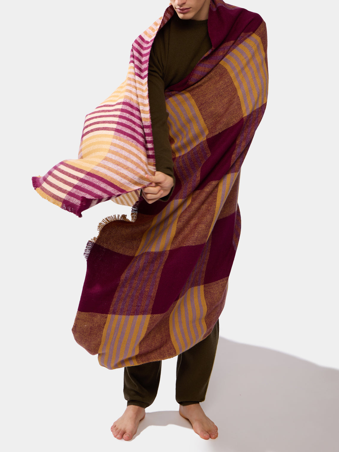 Me & K - Cashmere Tartan Blanket -  - ABASK