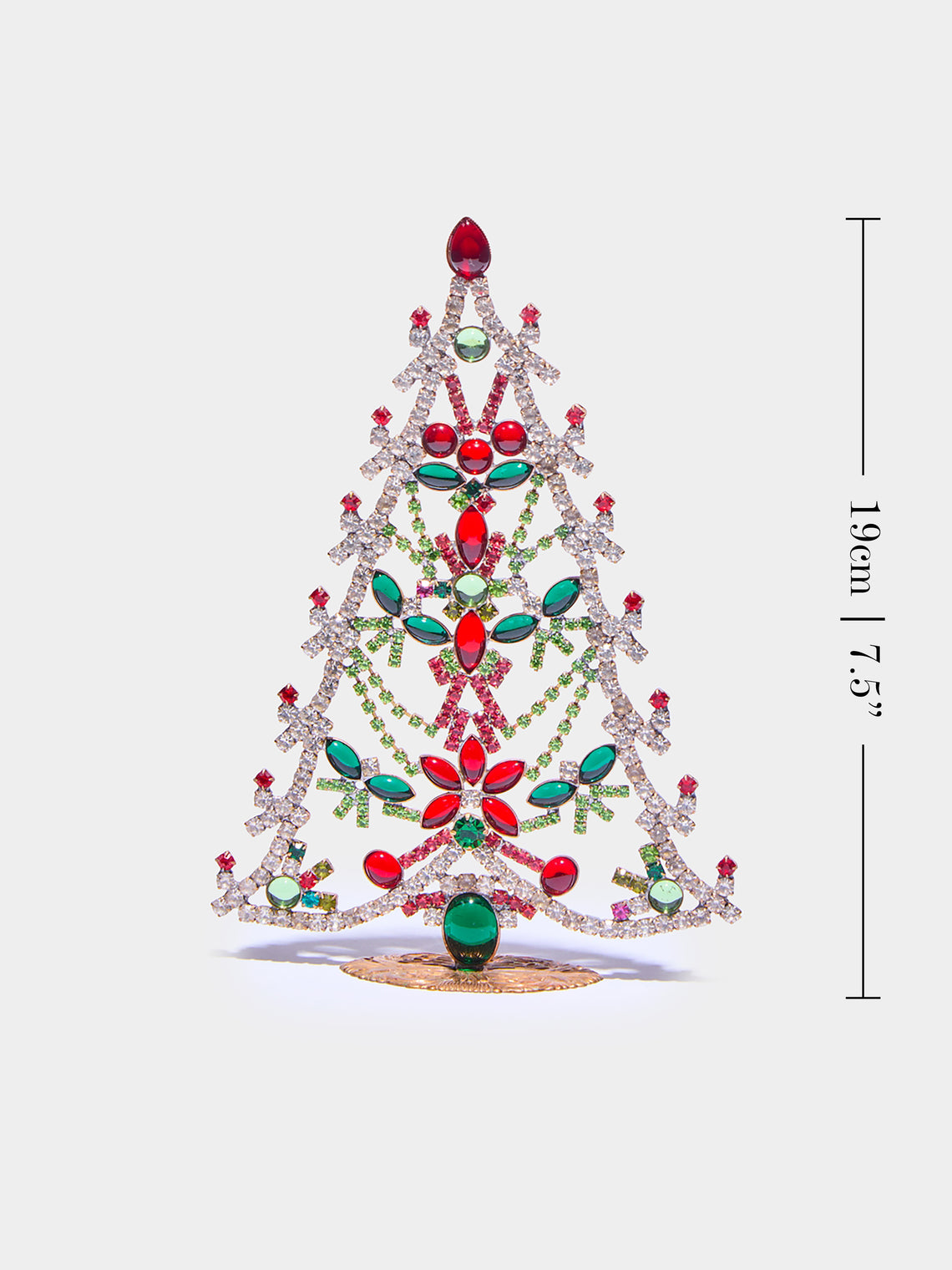 Antique and Vintage - 1930s Czech Jewelled Small Christmas Tree -  - ABASK