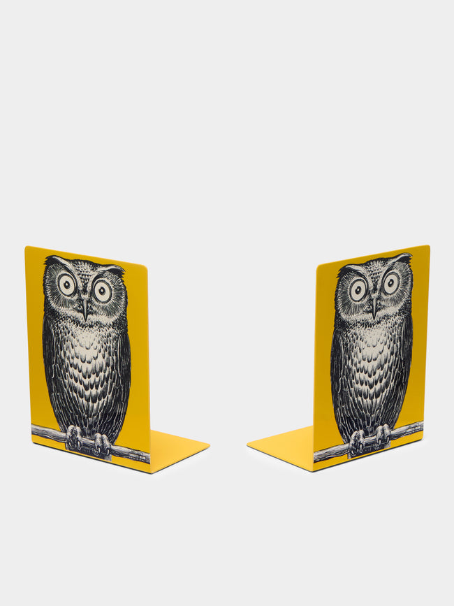 Fornasetti - Civetta Hand-Painted Bookends -  - ABASK - 