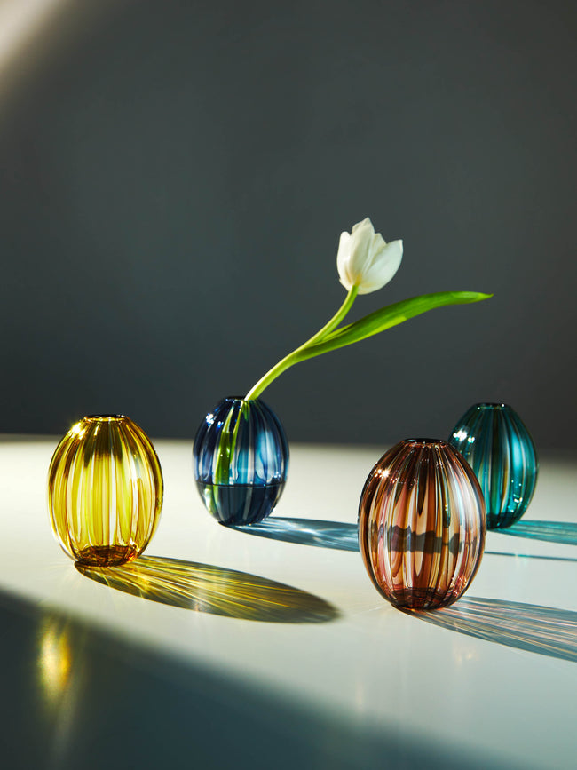 Mori Glass - Hand-Blown Glass Bud Vases (Set of 2) -  - ABASK