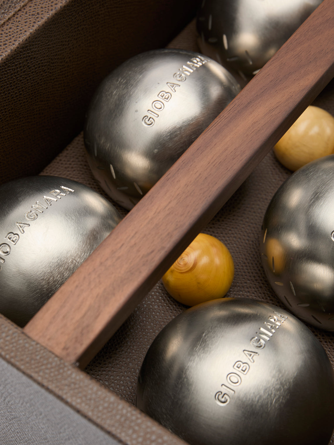 Giobagnara - Leather Outdoor Boules Set -  - ABASK