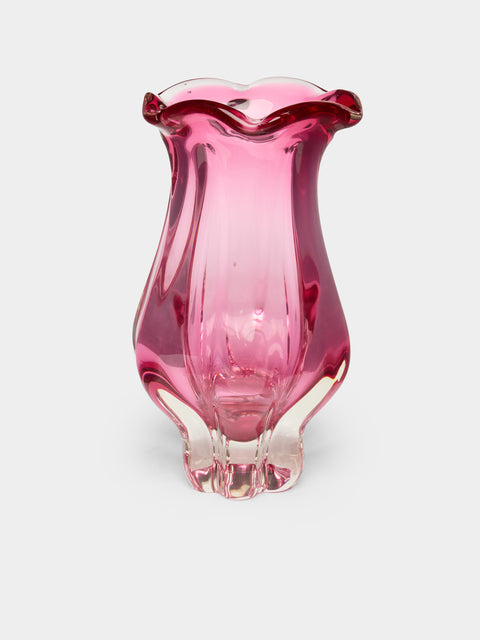 Antique and Vintage - 1970s Bohemian Glass Vase -  - ABASK - 