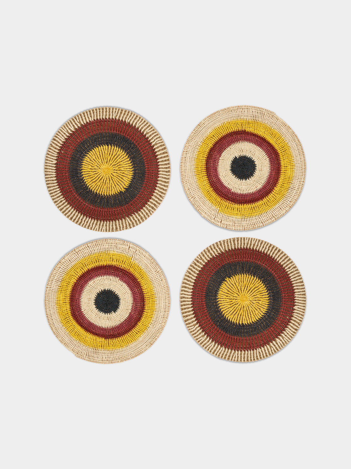 CasaLatina - Amazonia Handwoven Iraca Palm Placemats (Set of 4) -  - ABASK - 