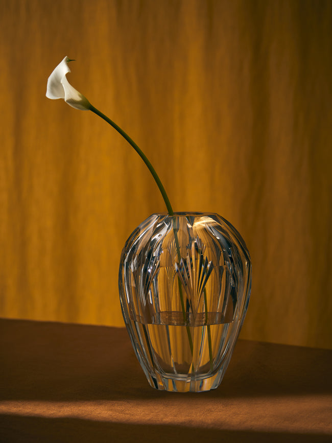 Antique and Vintage - 1930s Daum Cut Crystal Vase -  - ABASK