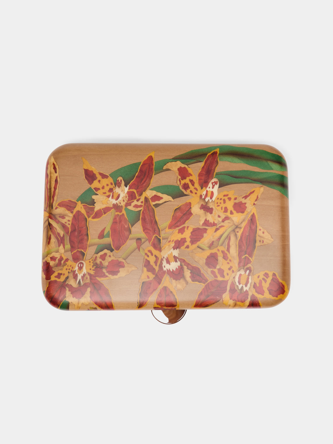 Silvia Furmanovich - Orchids Marquetry Wood Jewellery Box -  - ABASK