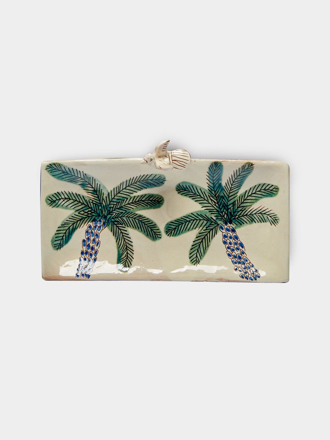 Anut - Palms Hand-Painted Ceramic Platter -  - ABASK - 