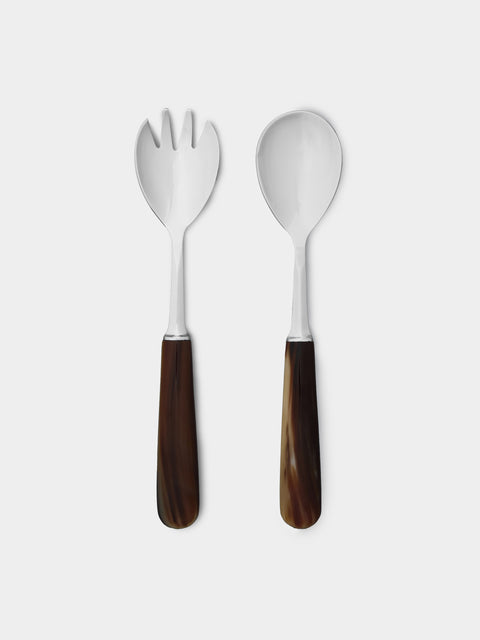 Lorenzi Milano - Zebu Horn Salad Serving Set -  - ABASK - 