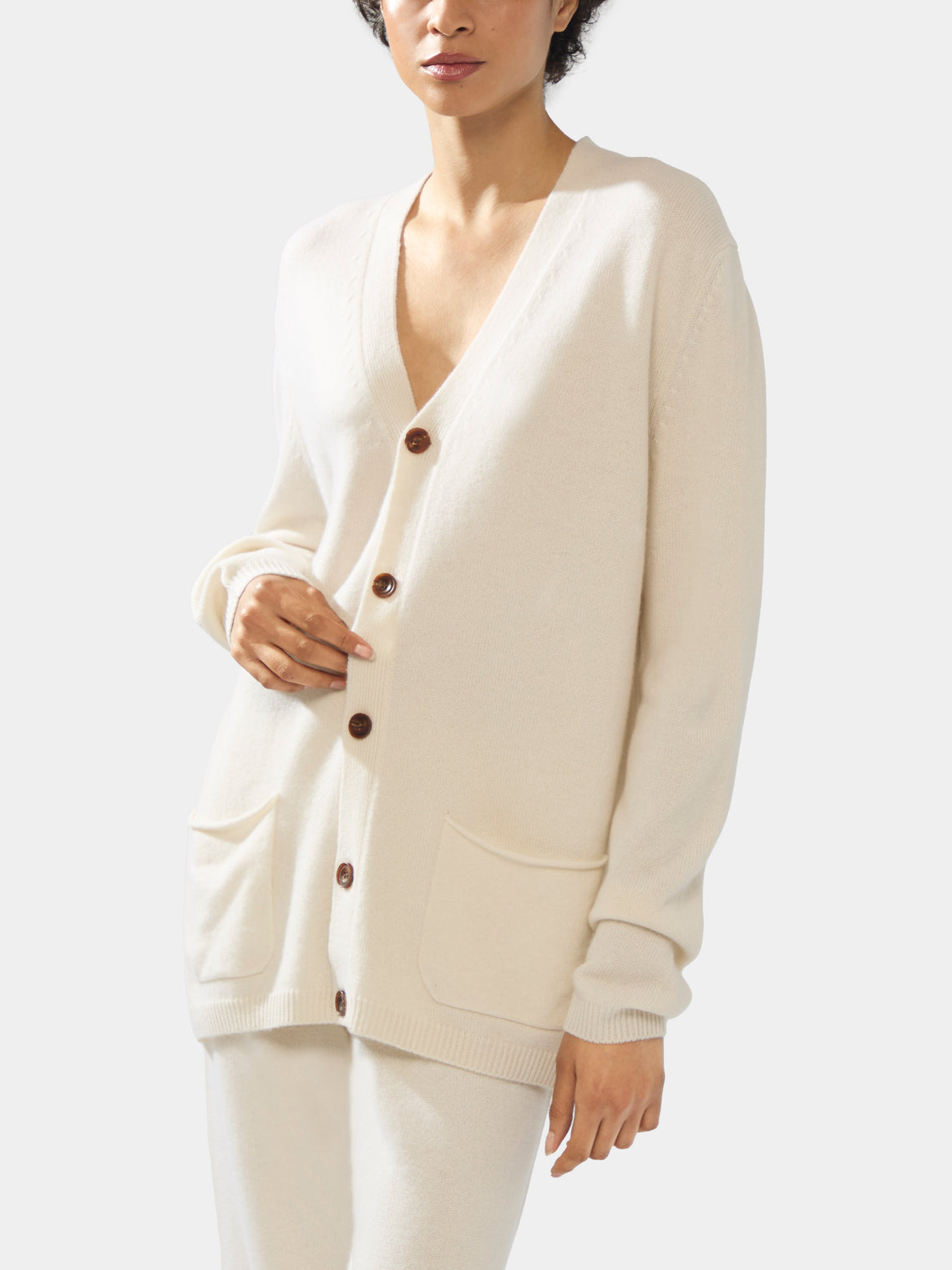 Denis Colomb - Cashmere Boyfriend Cardigan | Size: S -  - ABASK