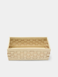 Riviere - Woven Leather Towel Tray -  - ABASK - 