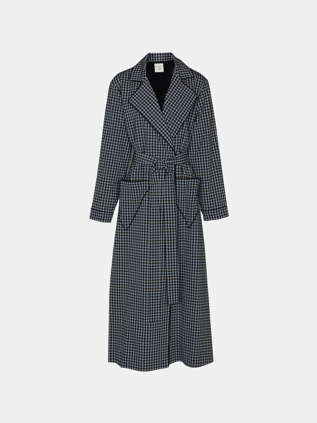 Emilia Wickstead - Georgette Houndstooth Robe -  - ABASK - - 