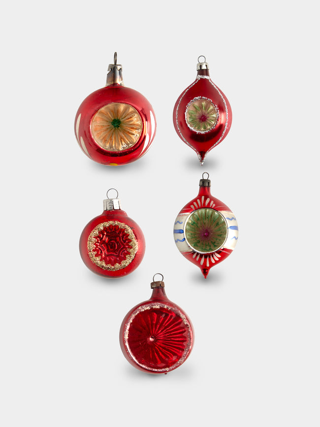 Antique and Vintage - Early 20th-Century Glass Baubles (Set of 6) -  - ABASK - 