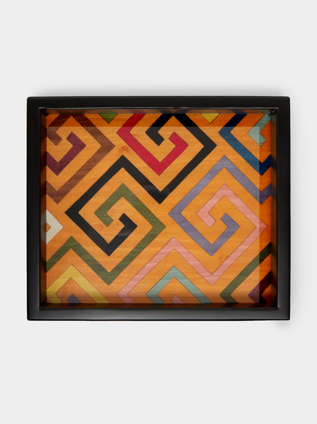 Biagio Barile - Labyrinth Wood Inlay Small Tray -  - ABASK - 