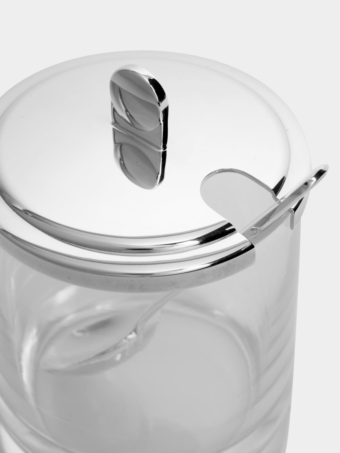 Puiforcat - Normandie Silver-Plated Jam Pot with Spoon -  - ABASK