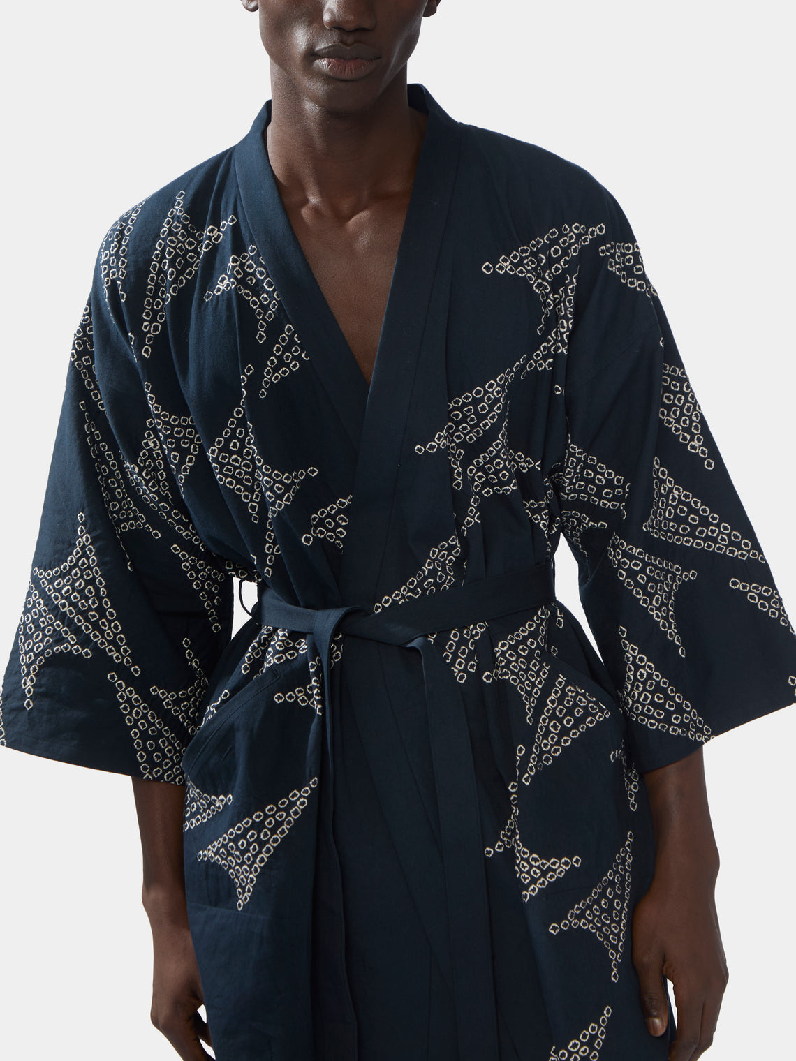 Pied de Phénix Shibori Cotton Kimono | One Size