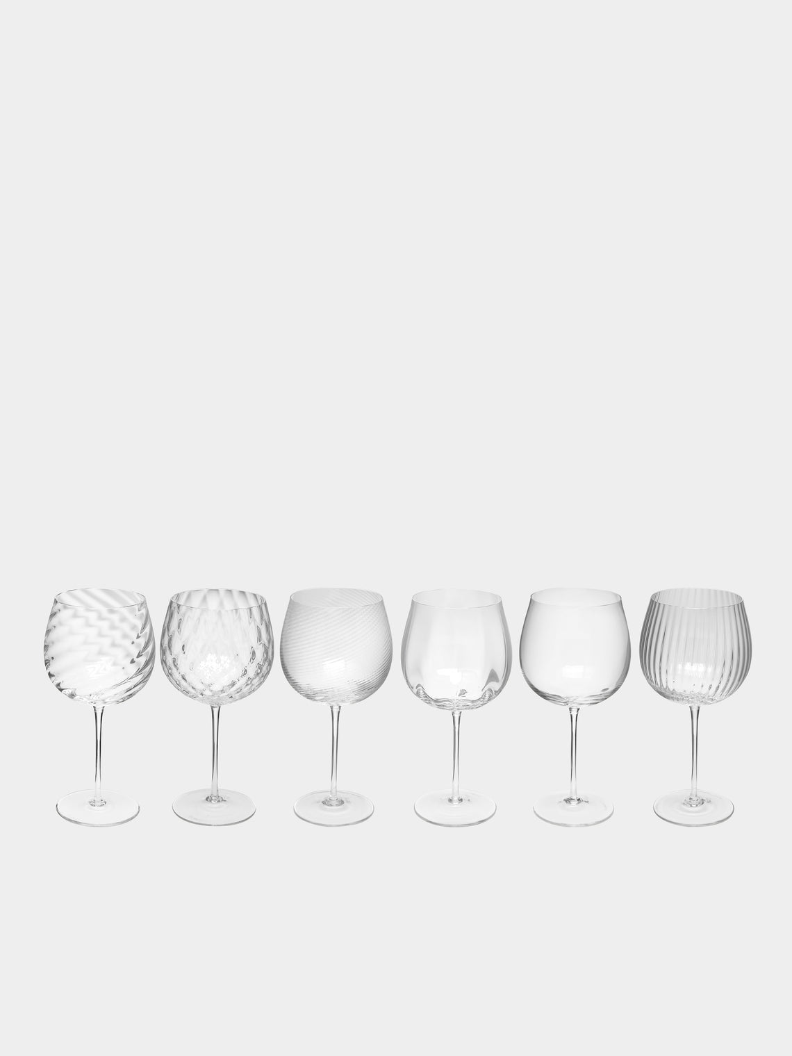 NasonMoretti - Tolomeo Hand-Blown Murano Red Wine Glasses (Set of 6) -  - ABASK