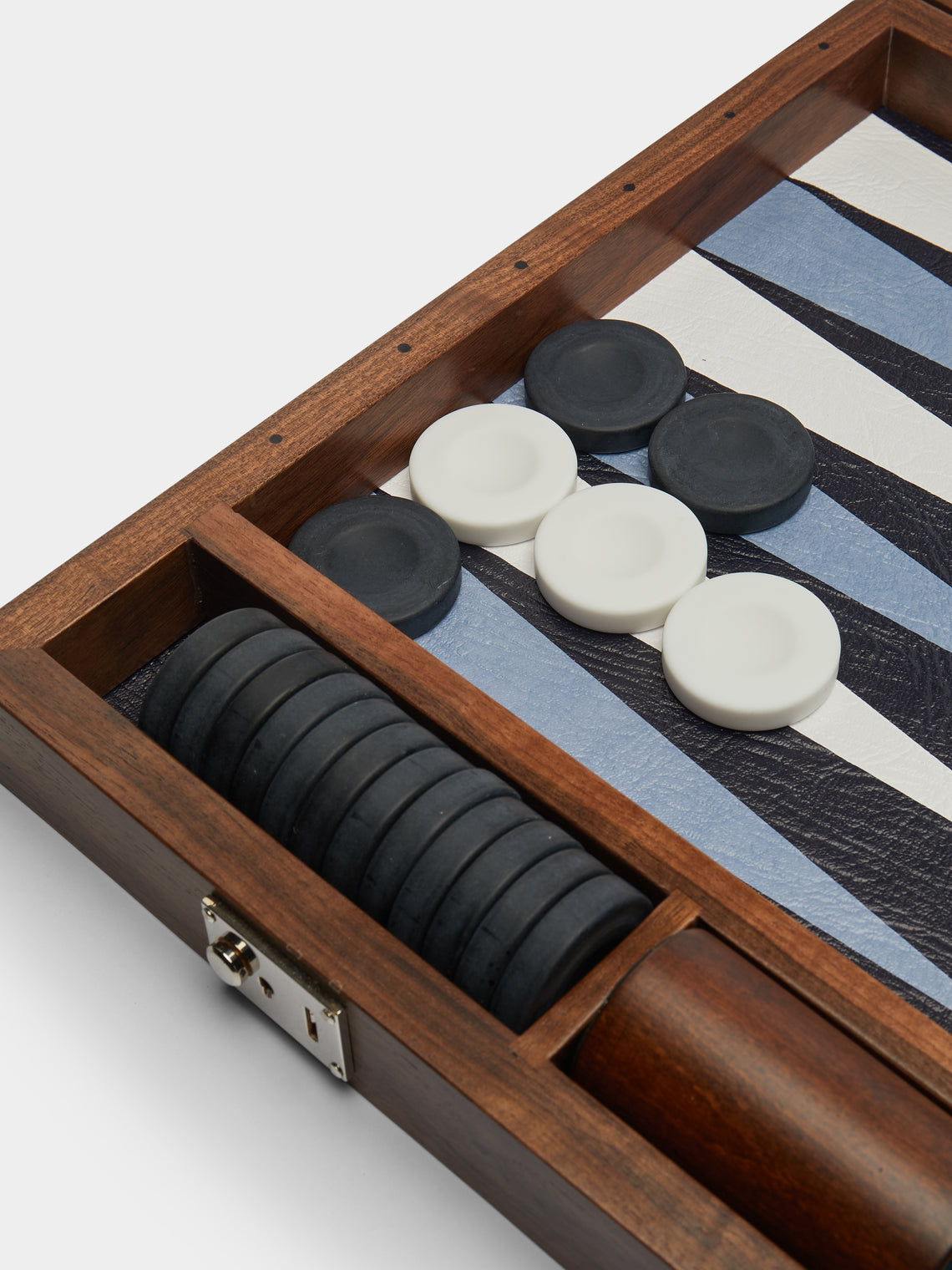 Bone Club - American Black Walnut and Leather Backgammon Set -  - ABASK