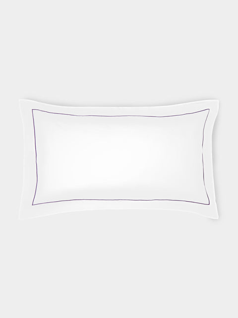 Loretta Caponi - Hand-Embroidered Cotton King-Size Pillowcases (Set of 2) - White - ABASK - 