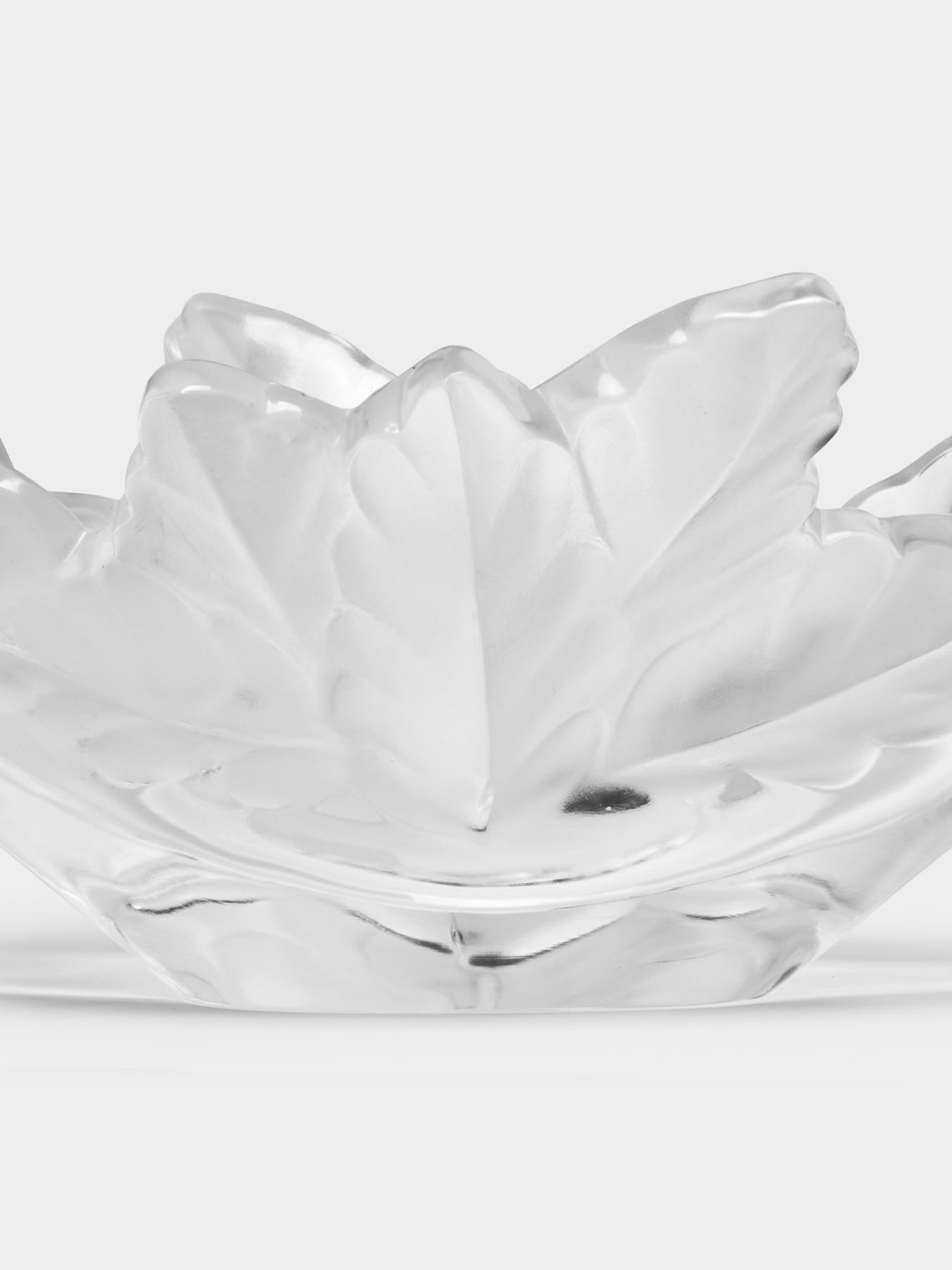 Antique and Vintage - 1950s Lalique Oak Leaf Crystal Bowl -  - ABASK