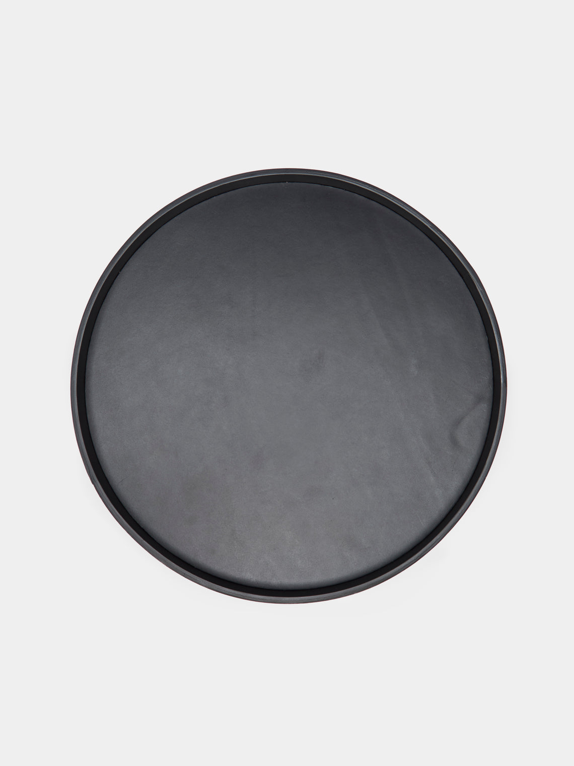 Les Few - Armance Leather Round Tray -  - ABASK